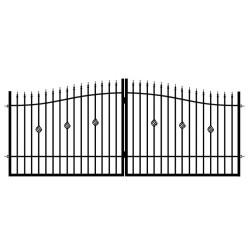 BRÁNA DVOUKŘÍDLÁ MARIKA 130-150 X 400 CM