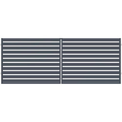 Brána dvoukřídlá safír 150 X 400 CM