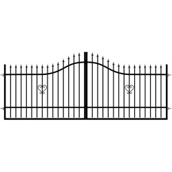 BRÁNA DVOUKŘÍDLÁ TOPAZ 130-160 X 400 CM