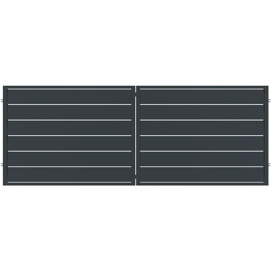 BRÁNA NOVARA 400x150 ZN RAL 7024 MAT