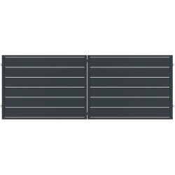 BRÁNA NOVARA 400x150 ZN RAL 7024 MAT