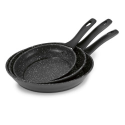 BRATMAXX SADA PÁNVÍ nepřilnavý povrch PTFE 3dílné 20/24/28 cm