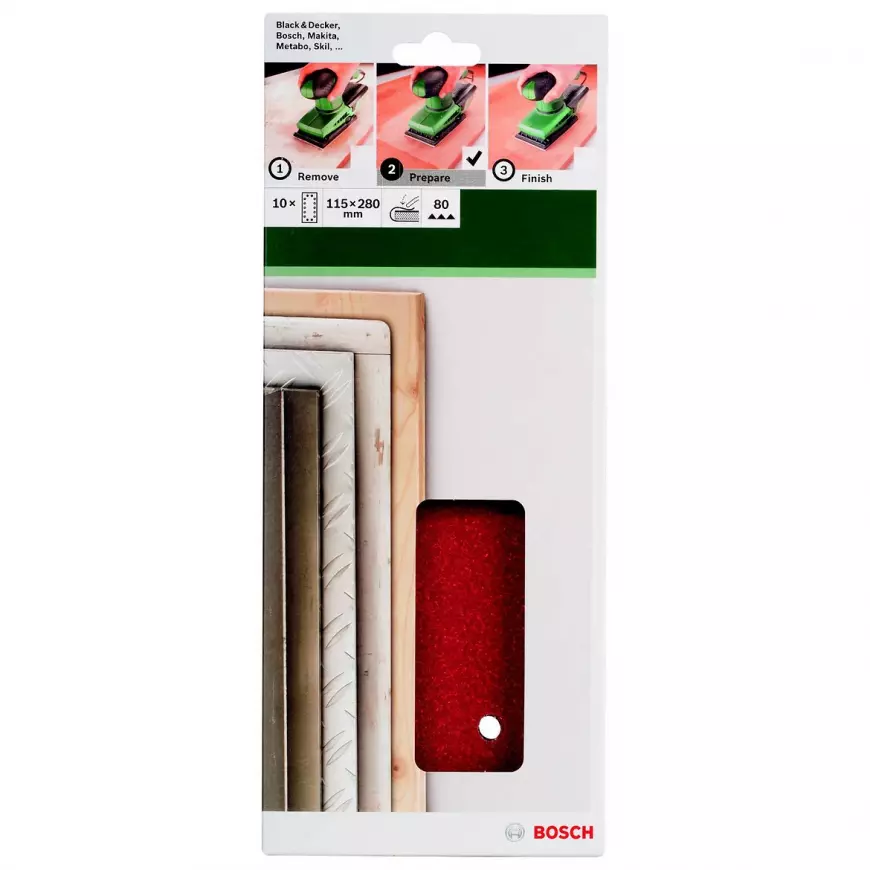 Brusný papír Ř115x280 Mm, G80 , 14 Děr, Clamped