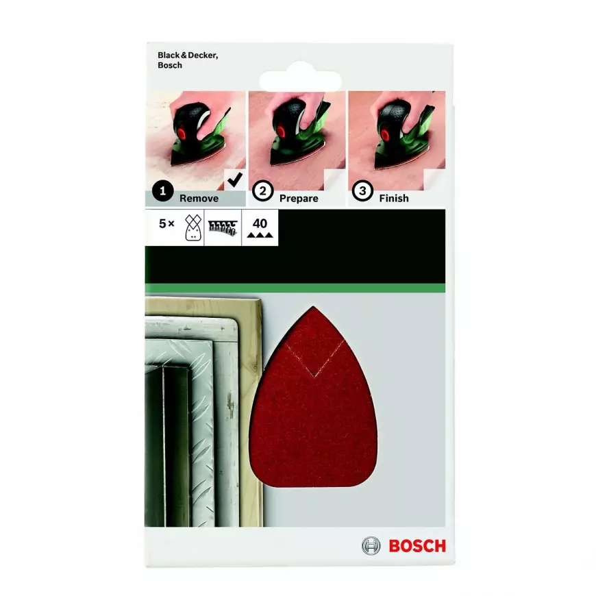 Brusný papír Ř95x135 Mm, G40, 4 Děr, Suchý Zip B&D Mouse