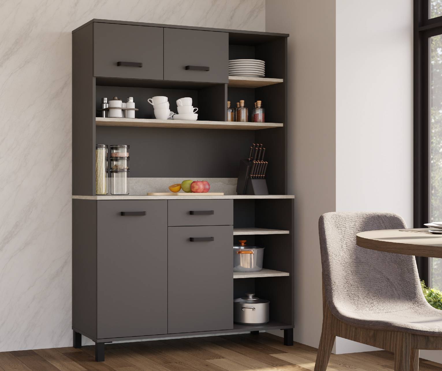 Buffet Linda 120 Barva korpusu: Antracit