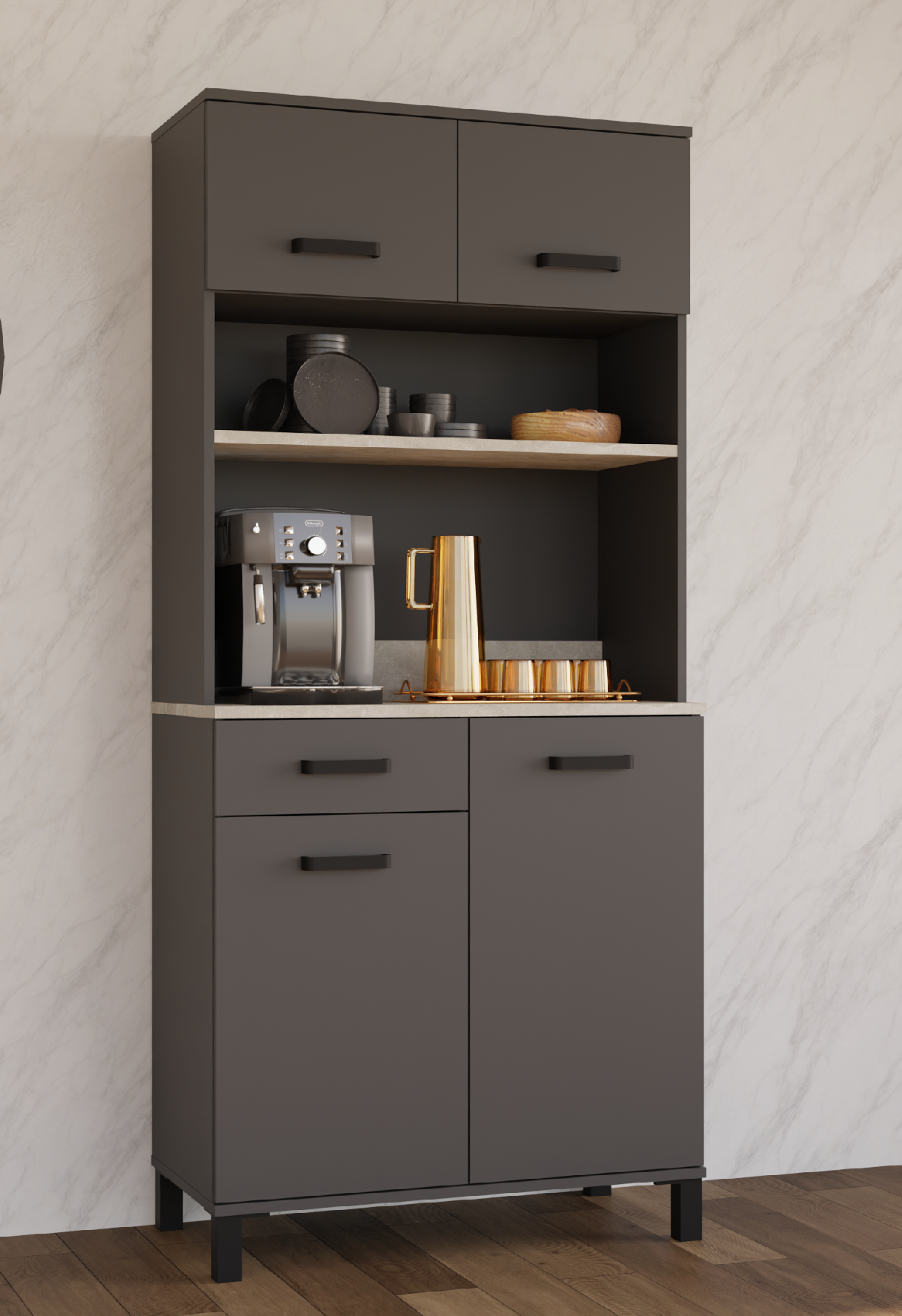 Buffet Linda 80 Barva korpusu: Antracit