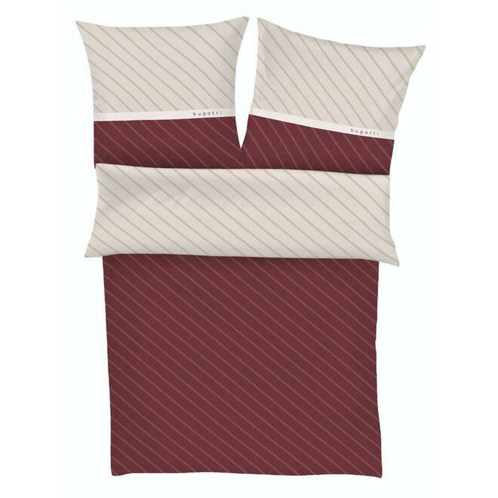 Bugatti OBOUSTRANNÉ POVLEČENÍ, makosatén, bordeaux, 140/200 cm
