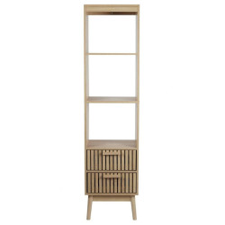 Calicosy SLOUP se 2 zásuvkami, drážkovanými čely a 3 nikami, V 160 cm - KLAUS