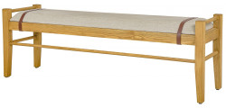 Čalouněná lavice z masivu pel 20 gilda - k01 - světlá borovice