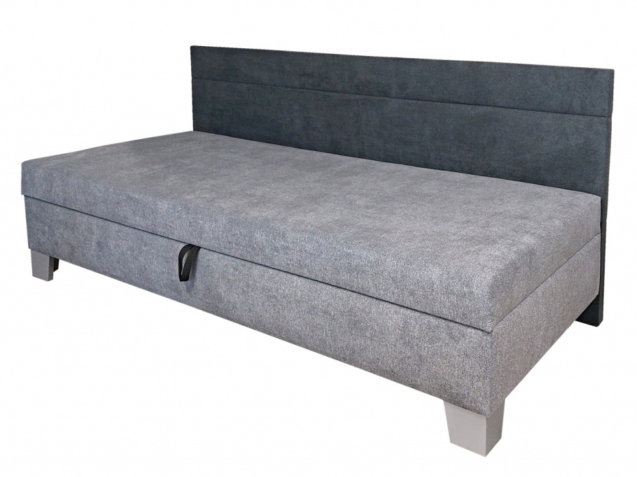Čalouněná postel erika s bočním čelem - 80x200cm