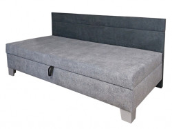 Čalouněná postel erika s bočním čelem - 80x200cm