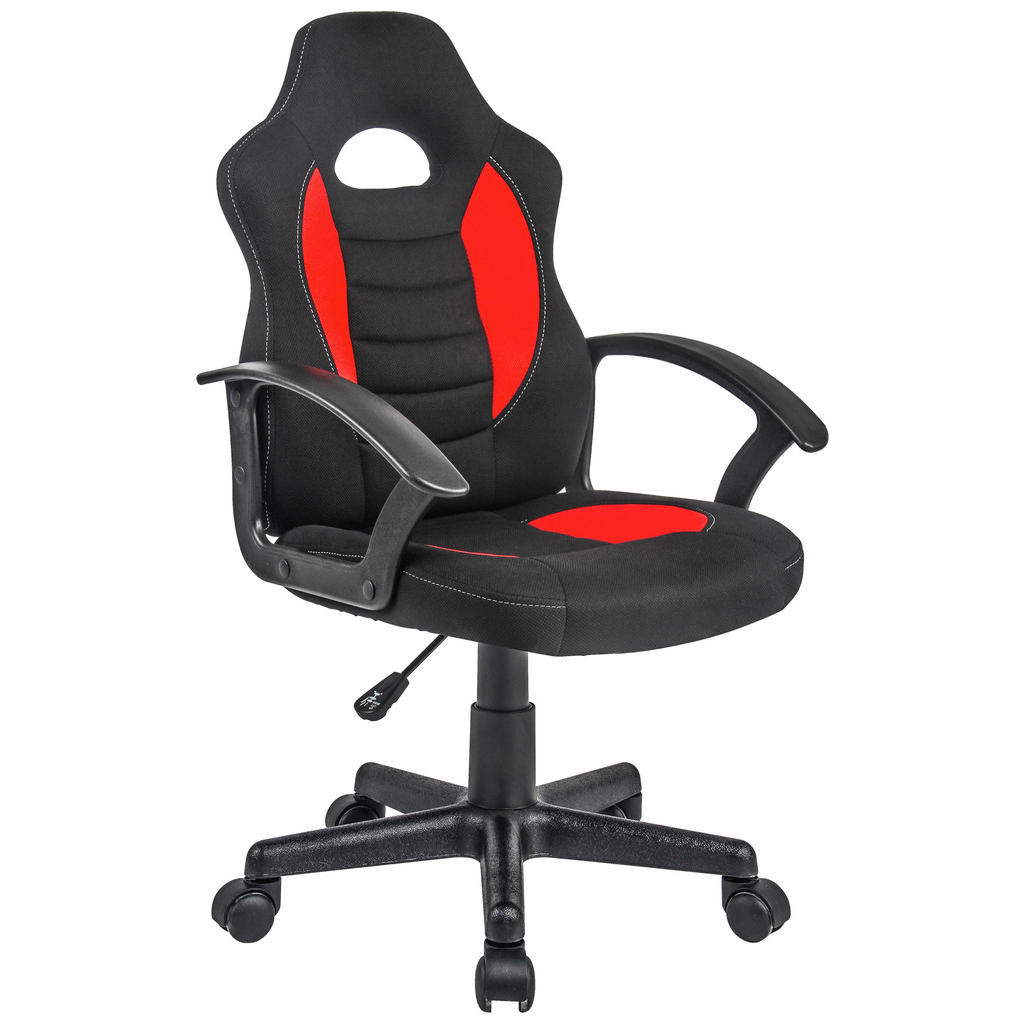 Cantus OTOČNÁ ŽIDLE PRO MLÁDEŽ, tkaná látka, červená, černá