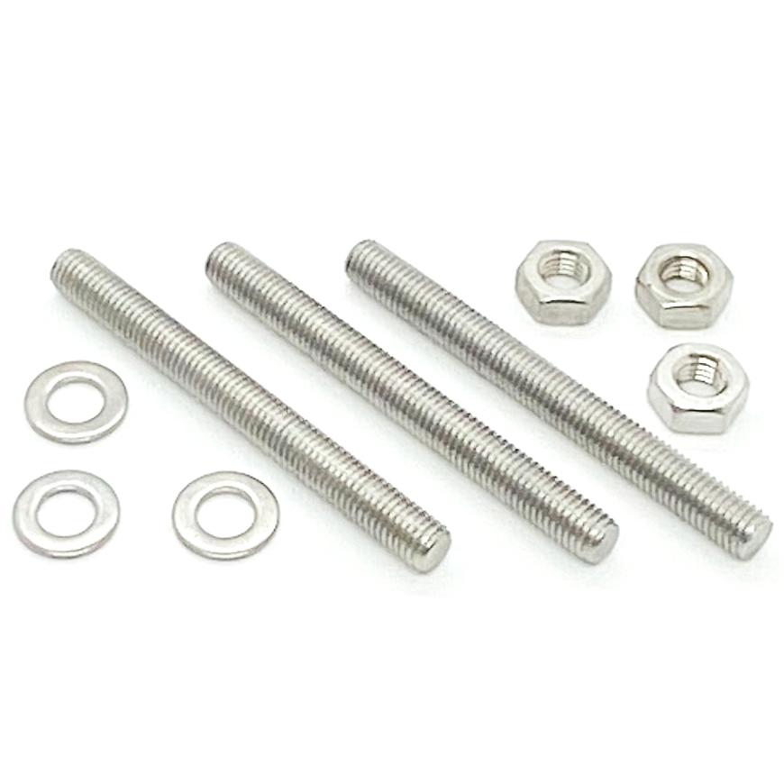 Čap na montáž stĺpika oceľ nehrdz 3ks