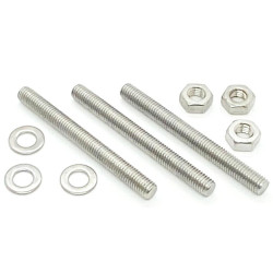 Čap na montáž stĺpika oceľ nehrdz 3ks