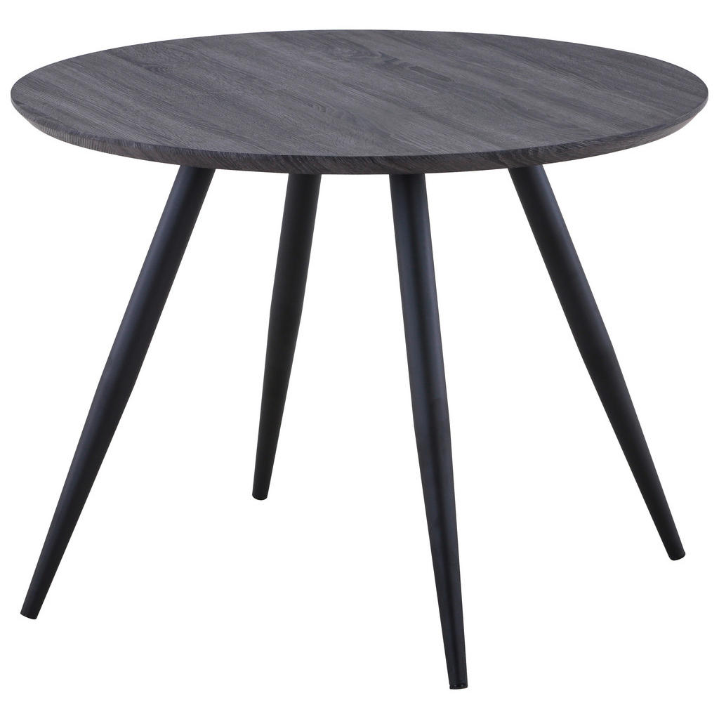 Carryhome JÍDELNÍ STŮL, černá, barvy vlašských ořechů, 100/75/100 cm