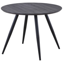 Carryhome JÍDELNÍ STŮL, černá, barvy vlašských ořechů, 100/75/100 cm