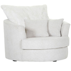 Carryhome KŘESLO, textil, bílá