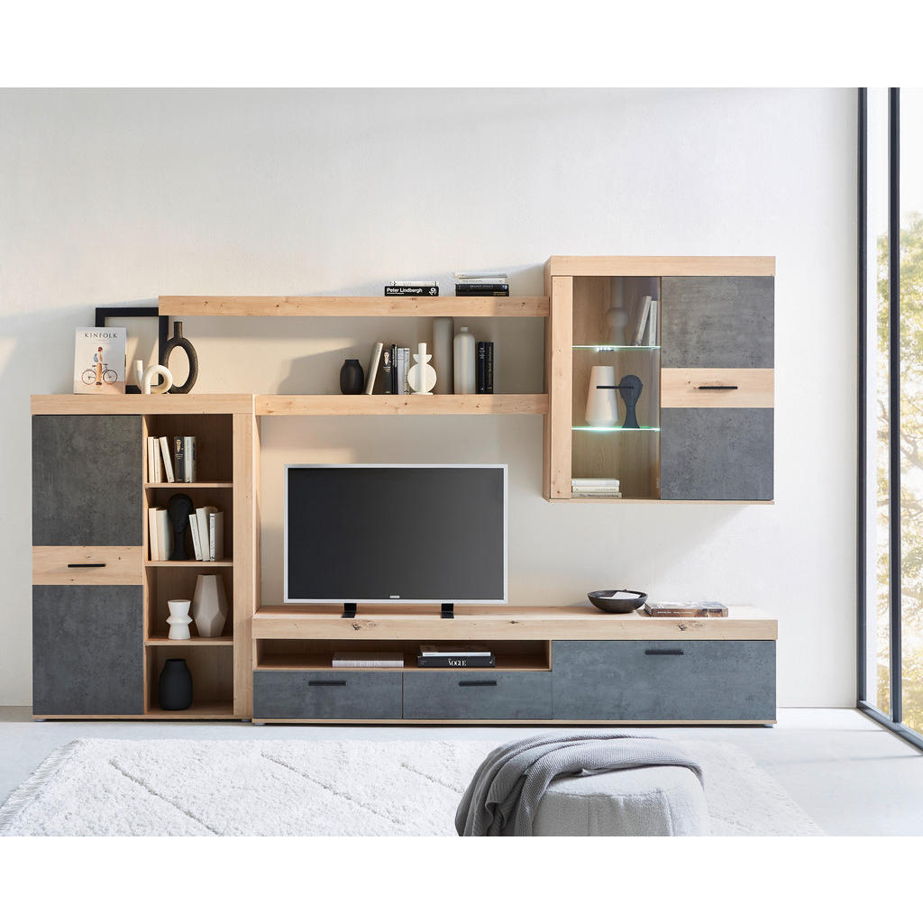 Carryhome OBÝVACÍ STĚNA dub artisan