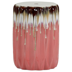 Carryhome ODKLÁDACÍ STOLEK, hnědá, růžová, bílá