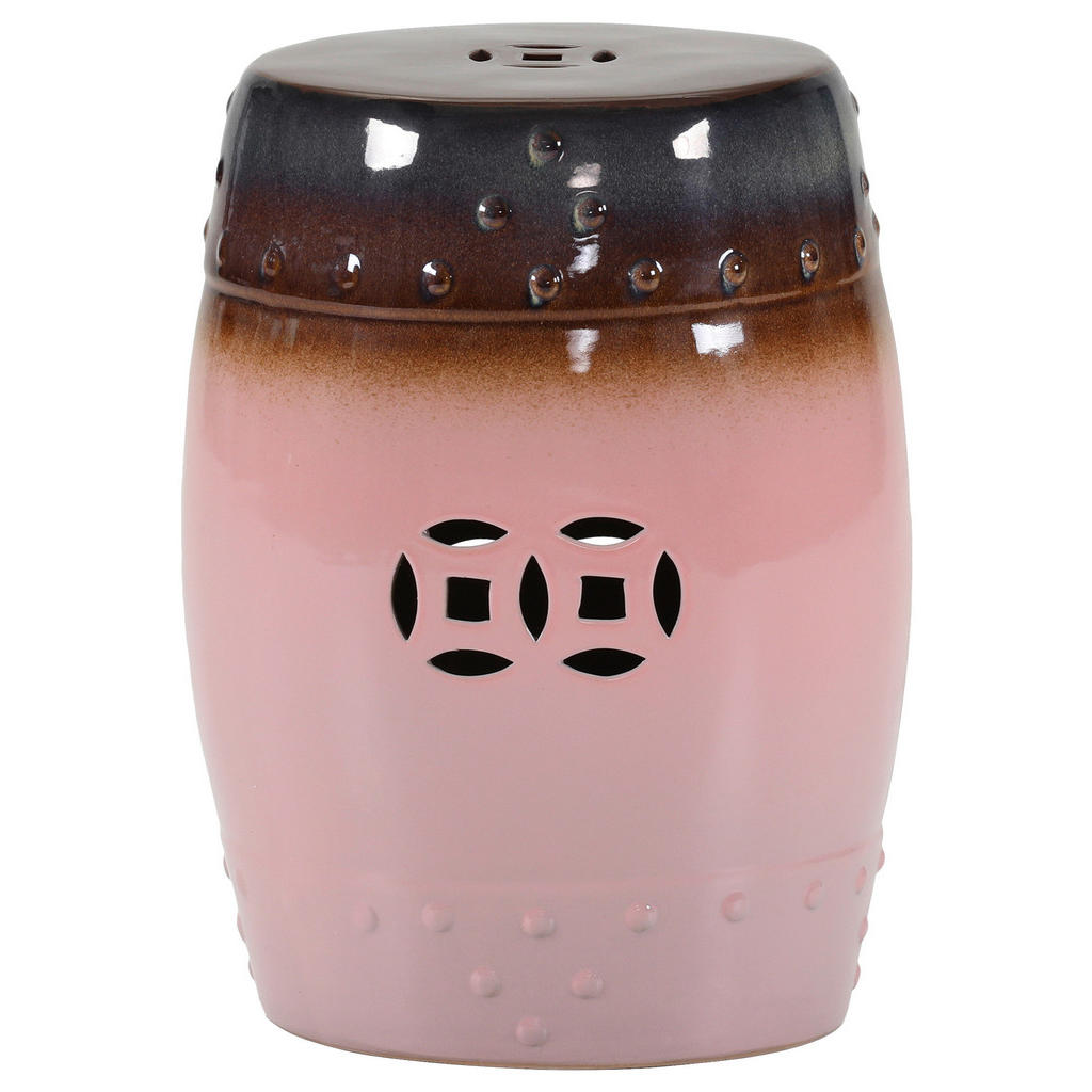 Carryhome ODKLÁDACÍ STOLEK, hnědá, růžová