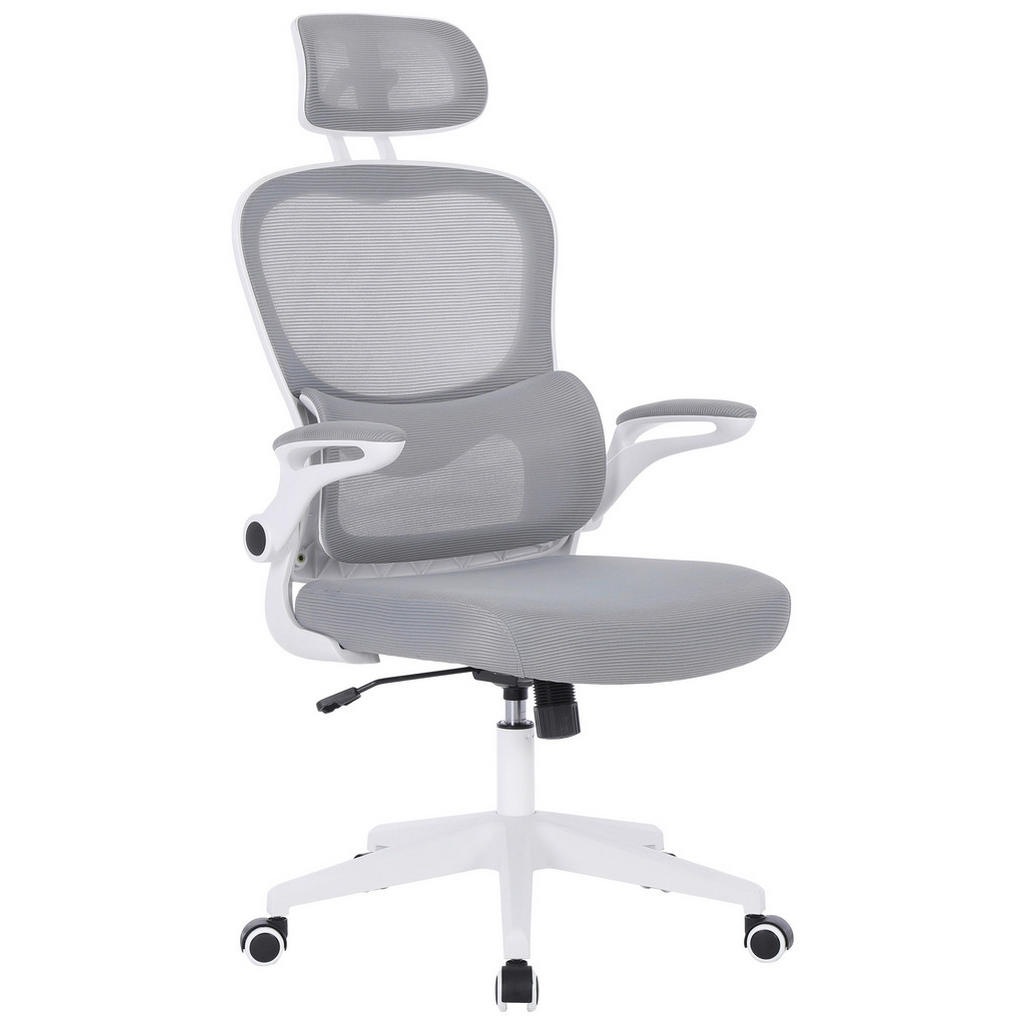 Carryhome OTOČNÁ ŽIDLE, síťovina, šedá, bílá