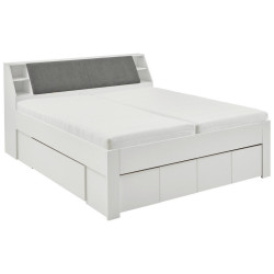 Carryhome POSTEL, 180/200 cm, šedá, bílá