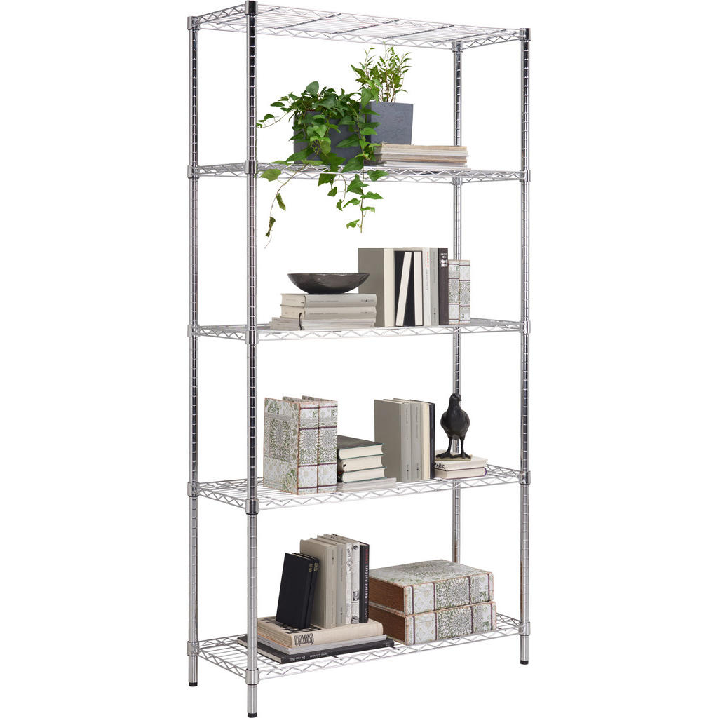 Carryhome REGÁL, barvy chromu, ocel, 91/183,5/35,5 cm