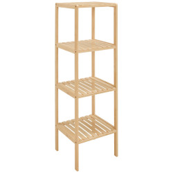 Carryhome REGÁL, přírodní barvy, bambus, 34/110/33 cm