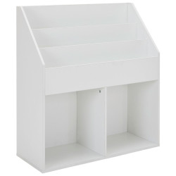 Carryhome REGÁL DO DĚTSKÉHO POKOJE, bílá, 72/79/30 cm