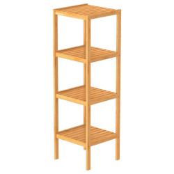 Carryhome REGÁL DO KOUPELNY, bambus, hnědá