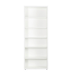 Carryhome REGÁL NA DOKUMENTY, vysoce lesklá bílá, 81,6/217/35,7 cm