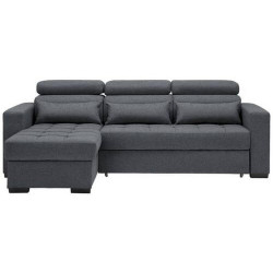 Carryhome ROHOVÁ SEDAČKA, textil, barvy grafitu