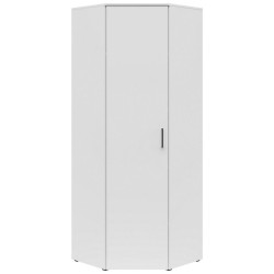 Carryhome ROHOVÁ SKŘÍŇ, bílá, 71,5/195/71,5 cm