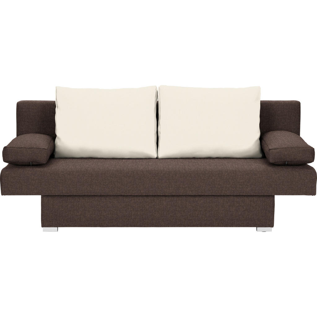 Carryhome ROZKLÁDACÍ POHOVKA, textil, hnědá, přírodní barvy