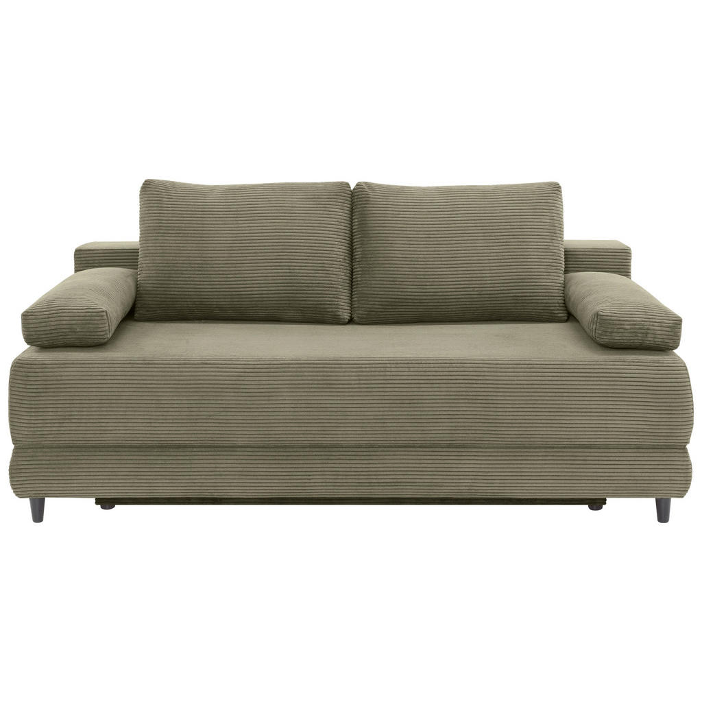 Carryhome ROZKLÁDACÍ POHOVKA, textil, olivově zelená