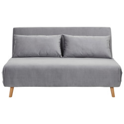 Carryhome ROZKLÁDACÍ POHOVKA, textil, světle šedá