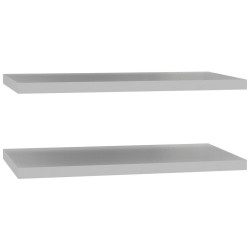 Carryhome SADA VKLÁDACÍCH POLIC, šedá, 47,8/42/2,2 cm