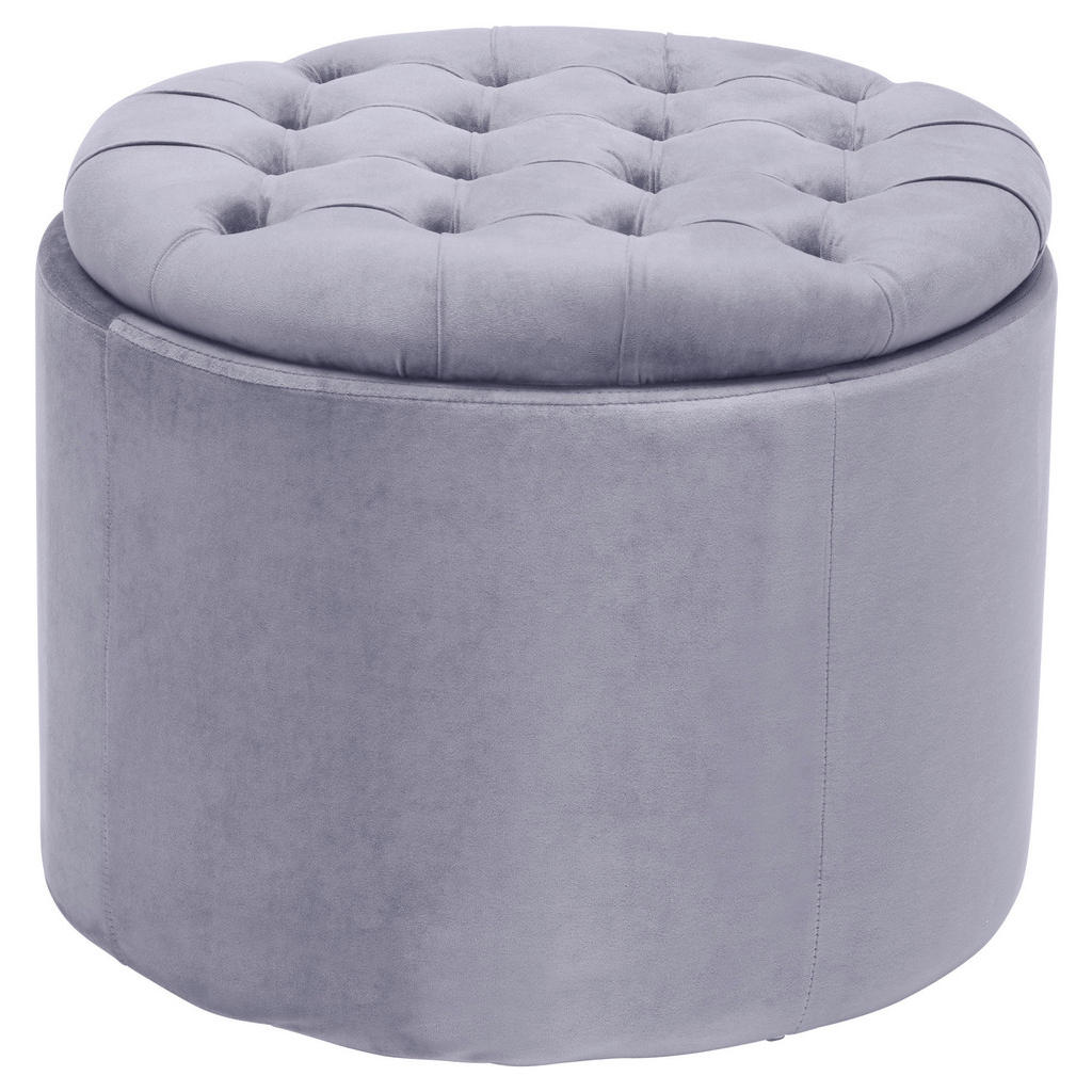 Carryhome TABURET, dřevo, textil, 50/40/50 cm