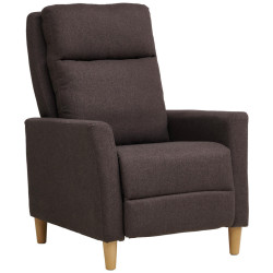 Carryhome TELEVIZNÍ KŘESLO, plast, textil, hnědá