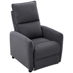 Carryhome TELEVIZNÍ KŘESLO, dřevo, kov, plast, textil, tmavě šedá