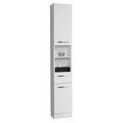 Carryhome VYSOKÁ SKŘÍŇ, bílá, bílá, 30/195,5/33 cm