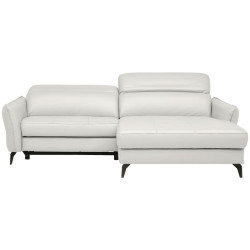 Celina Home ROHOVÁ SEDAČKA, kůže, krémová