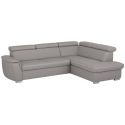 Celina Home SEDACÍ SOUPRAVA, kůže, textil, platinová