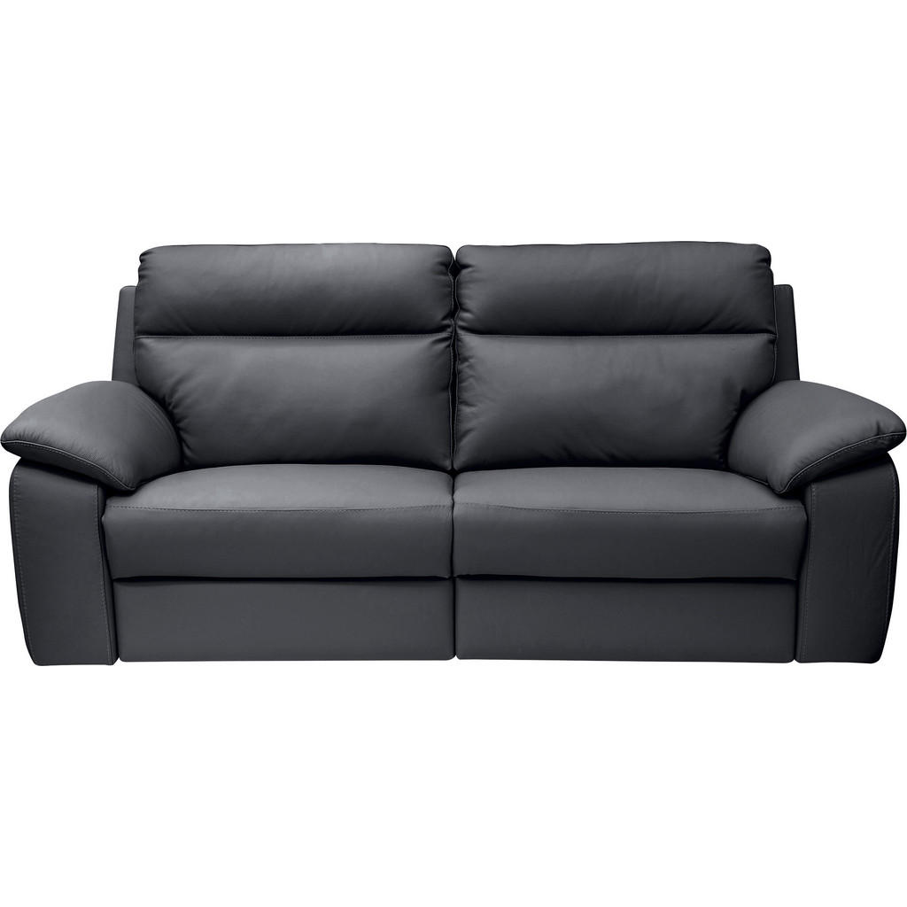 Celina Home TŘÍMÍSTNÁ POHOVKA, tmavě modrá, pravá kůže