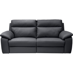 Celina Home TŘÍMÍSTNÁ POHOVKA, tmavě modrá, pravá kůže