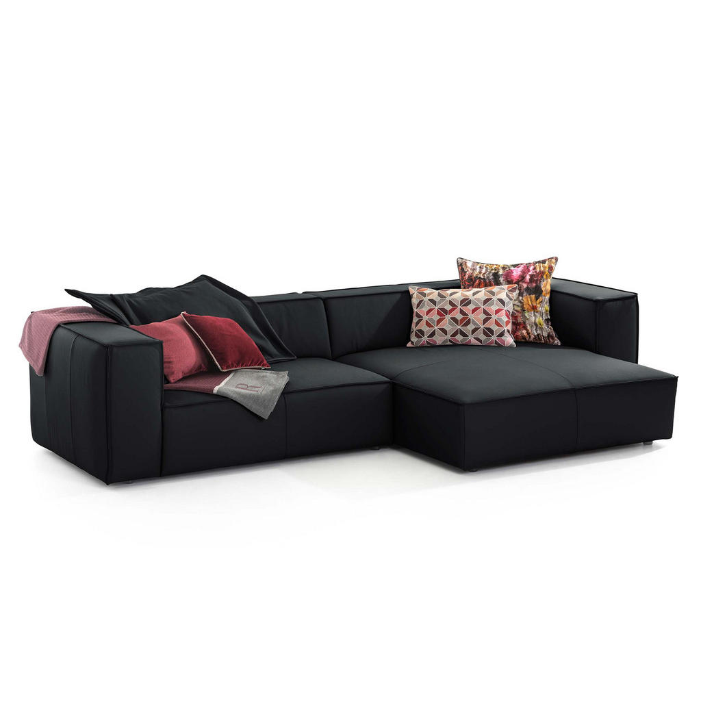 Chilliano ROHOVÁ SEDAČKA, kůže, černá