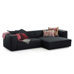 Chilliano ROHOVÁ SEDAČKA, kůže, černá