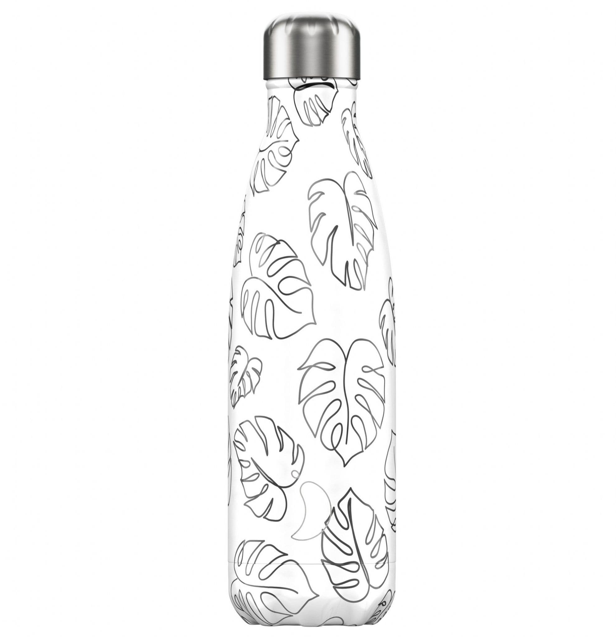 Chilly's Bottles Termoláhev Chilly's Original 500 ml, Line Art Leaves