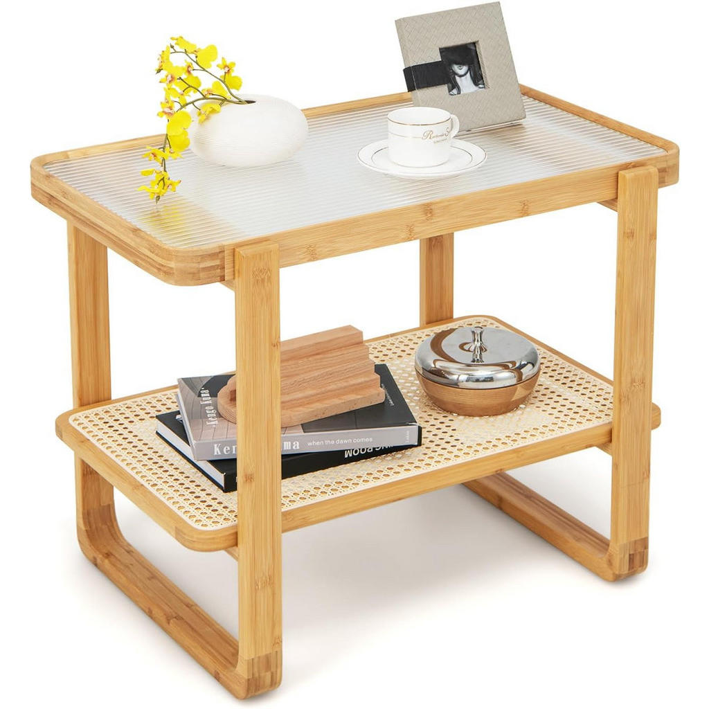 COSTWAY POMŮCŮVÝ STOLEK 55 cm, dřevo