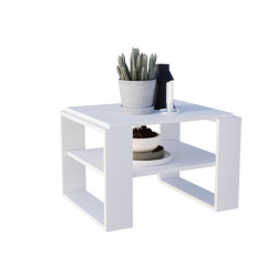 CraftPAK KONZOLOVÝ STOLEK z dřevotřísky, obdélníkový, stabilní, bílý, 44/54/63 cm